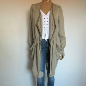 Anthropologie Hei Hei tan duster jacket